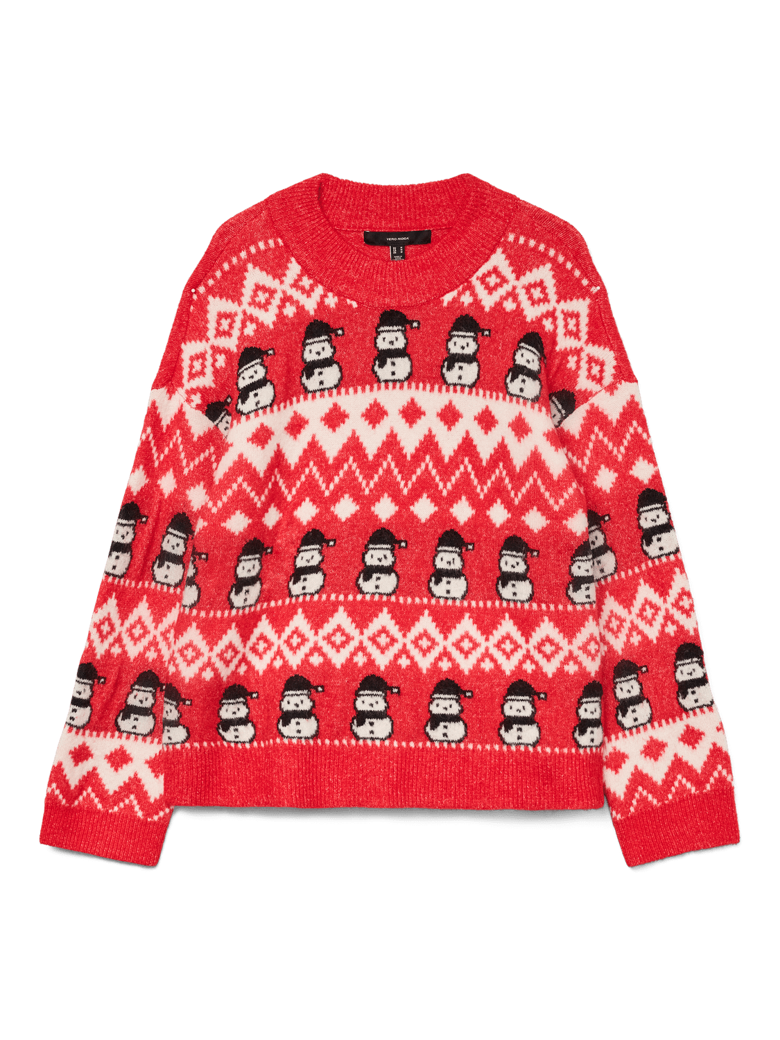 VMFROSTSNOWMAN Pullover - Chinese Red - VERO MODA & VILA Bergvik